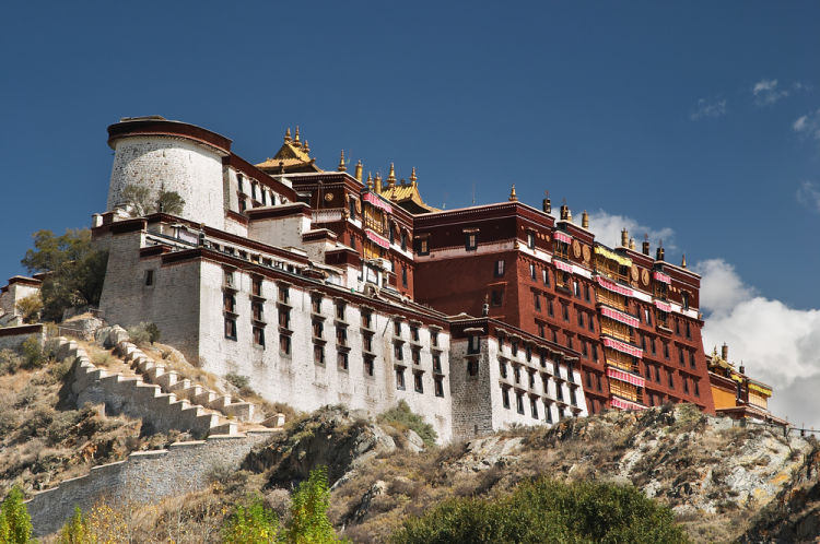 palác Potala, Lhasa, Tibet
